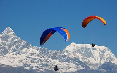 Paragliding in Pokhara Nepal